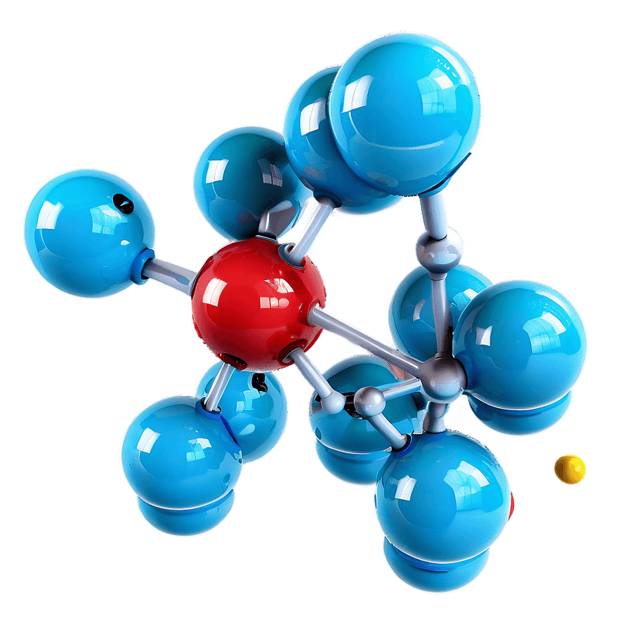 Water Molecule 3D Model PNG dcl