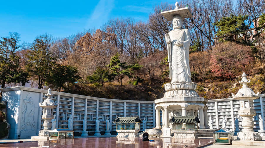 Bongeunsa Tempel Maitreya Buddha Statue