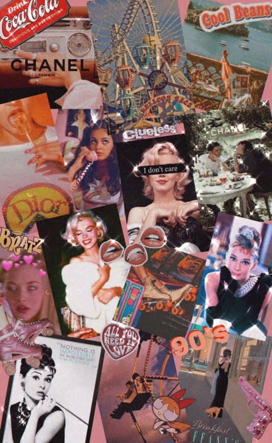 Tidigt 2000-tal Popkultur Collage