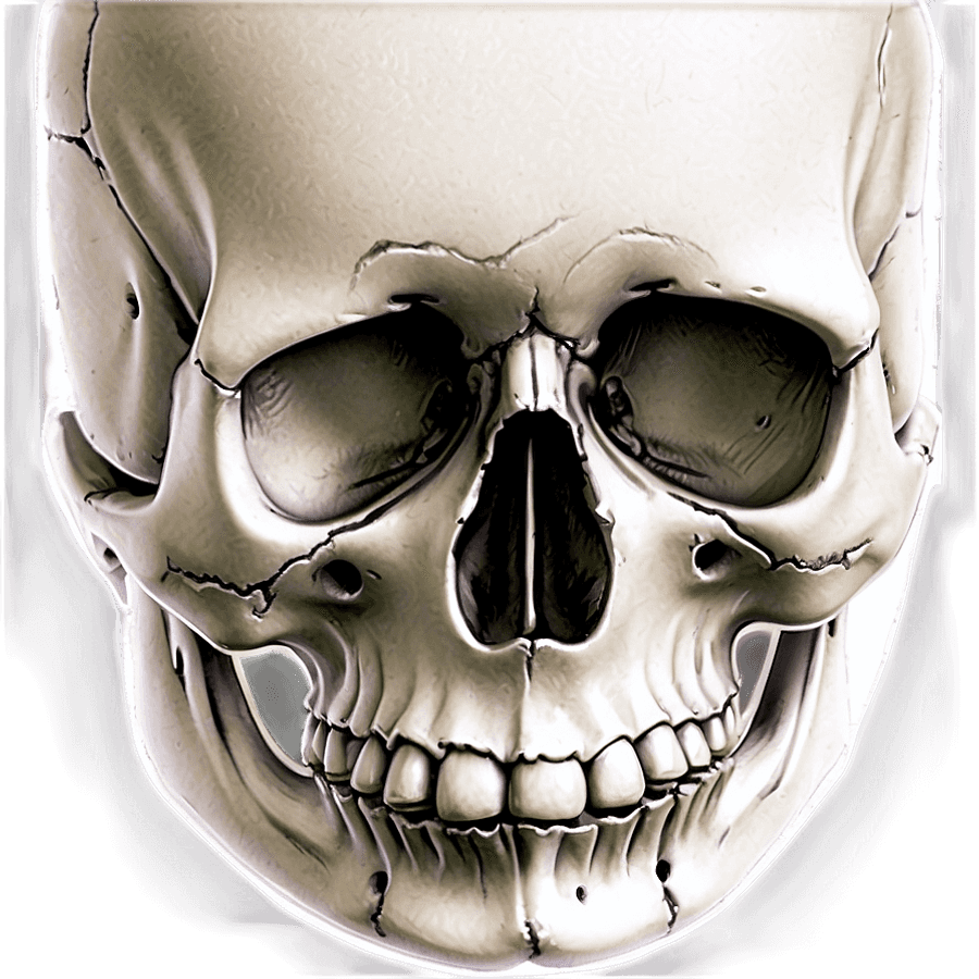 Basic Skull Drawing PNG 06282024