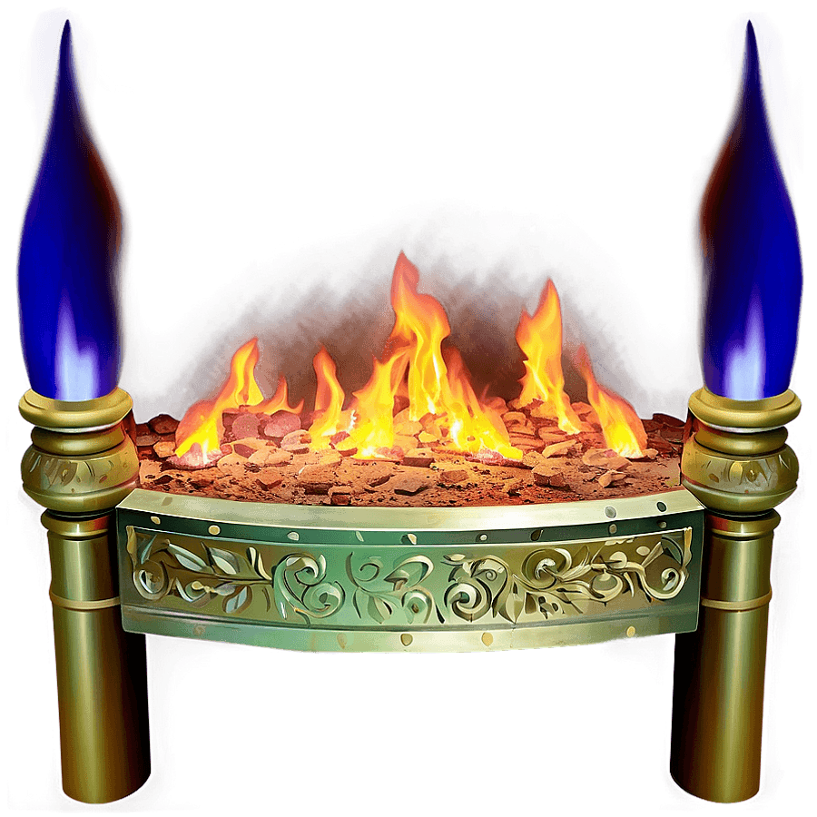Antique Fireplace PNG esl
