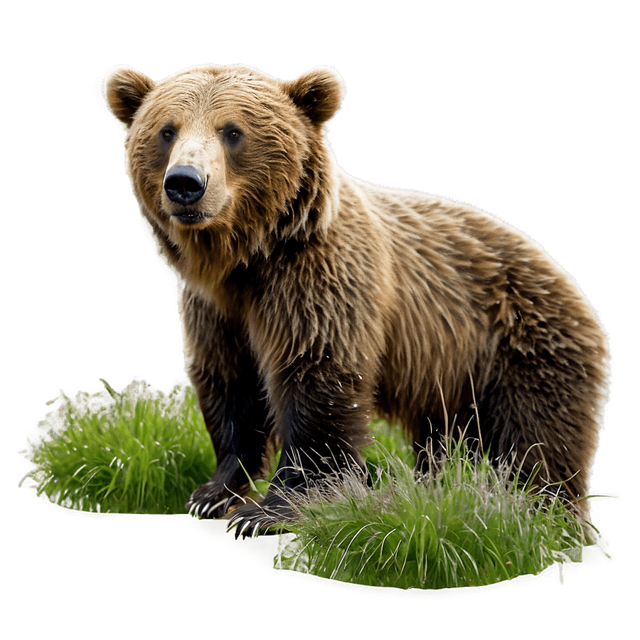 Brown Bear Mother and Baby PNG aoo91
