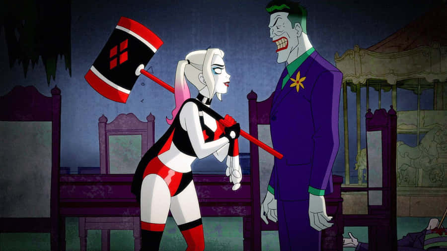 HarleyQuinn Hammer 1920 x 1080 tapet