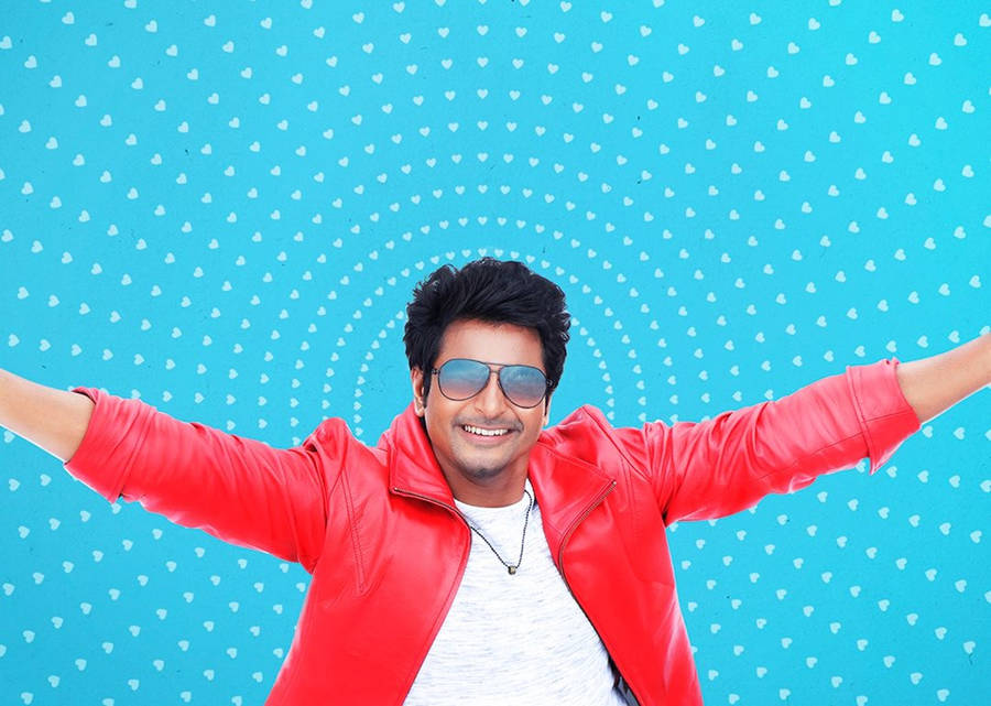 SivakarthikeyanBlau Polka Dot