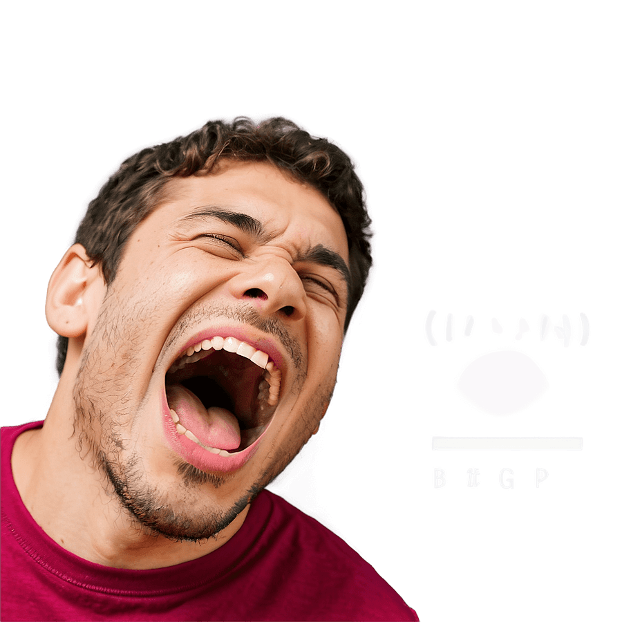 Open Mouth Laughing Hard PNG 06212024