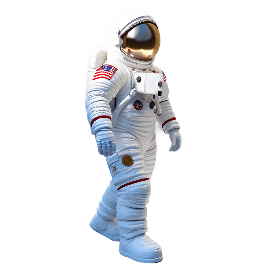 Cartoon Astronaut in Space PNG srw