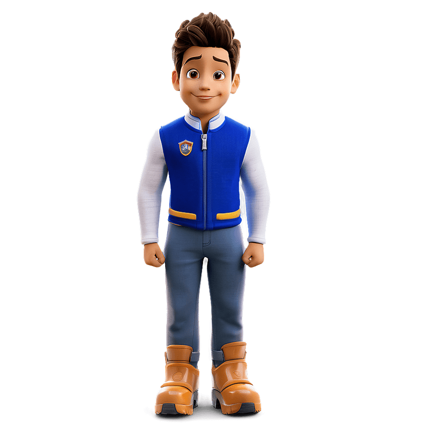 Smiling Ryder Paw Patrol PNG 06272024