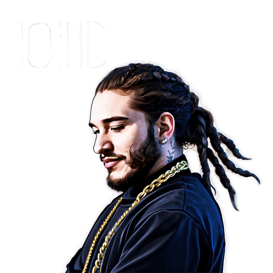 Post Malone Fan Art PNG 05212024