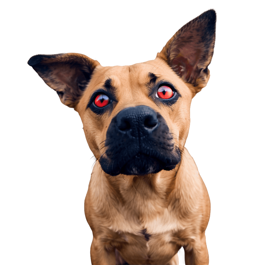 Red Eyes Dog Meme PNG wla69