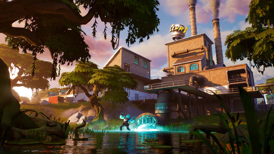 Fortnite Kapitel 2 Slurpy Swamp Fabrikszene