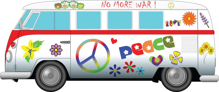 Hippie Van Peaceand Love