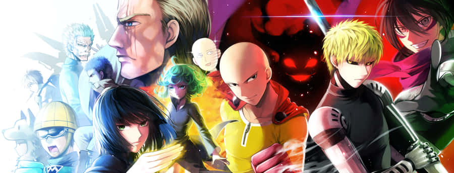 Wallpaperde One Punch Man King com resolução de 3142 x 1200.