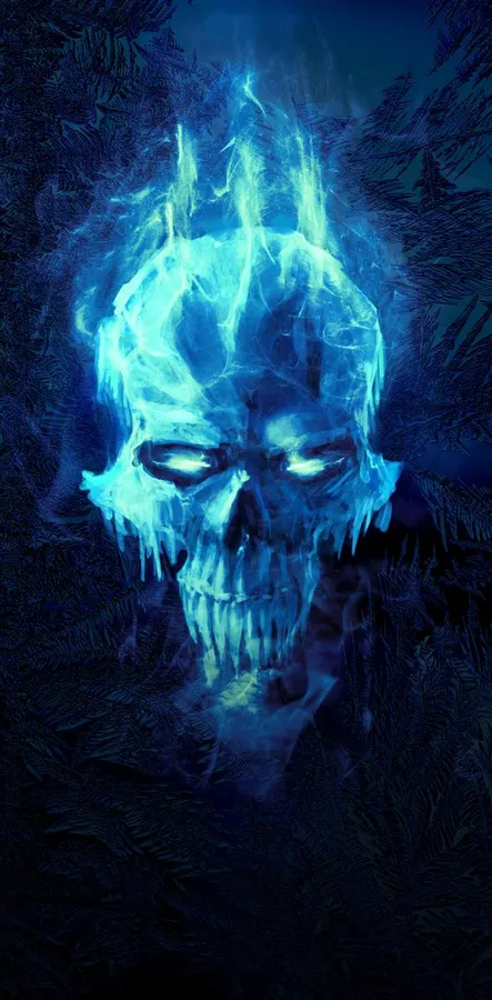 Flaming Skull