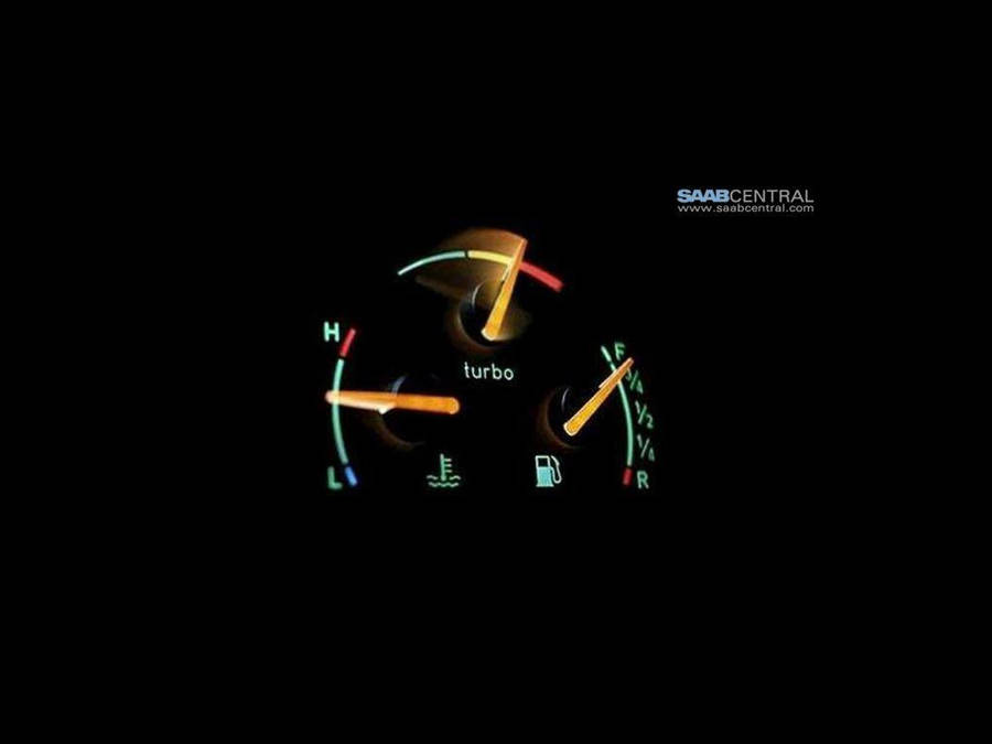 Saab Speedometer Turbo Gauge wallpaper.
