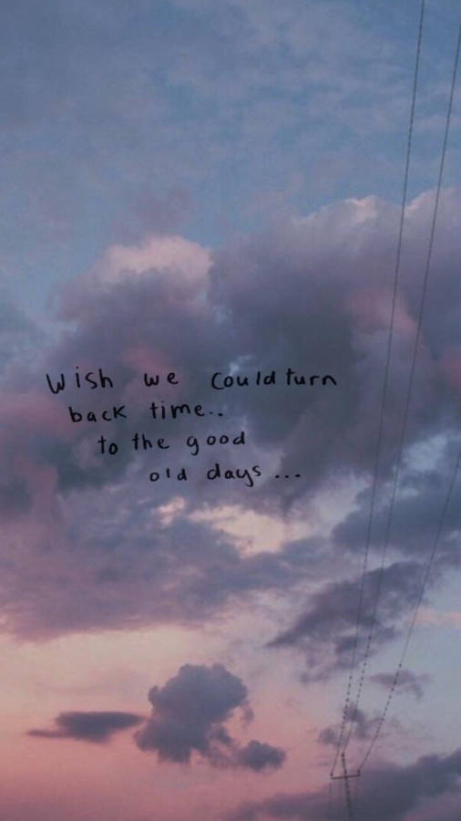 Download Sad Quote Turn Back Time Wallpaper | Wallpapers.com