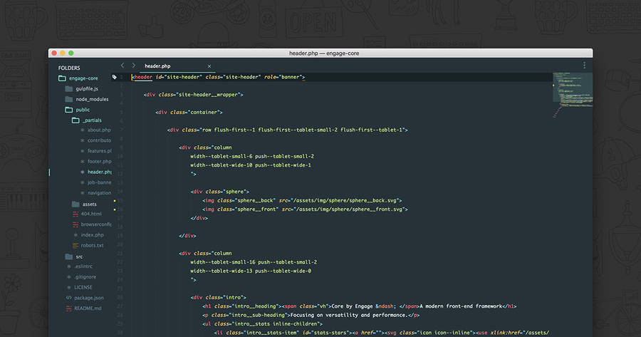 Sample Code Using Sublime Text