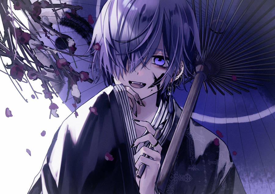 Download Samurai Boy Edgy Anime Pfp Wallpaper Wallpapers Com