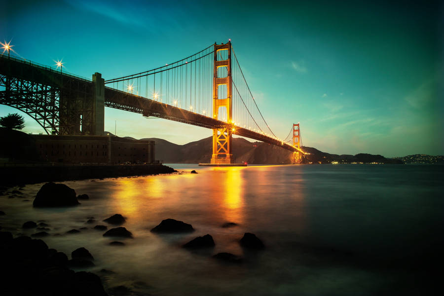 Download San Francisco Golden Gate Coast Wallpaper | Wallpapers.com