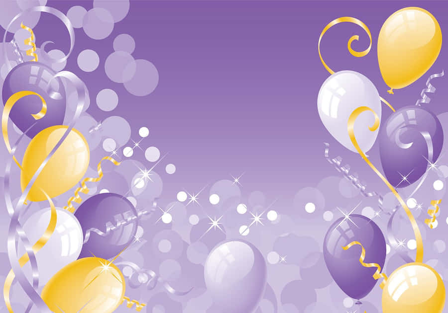 Lila Partyballons Hintergrund