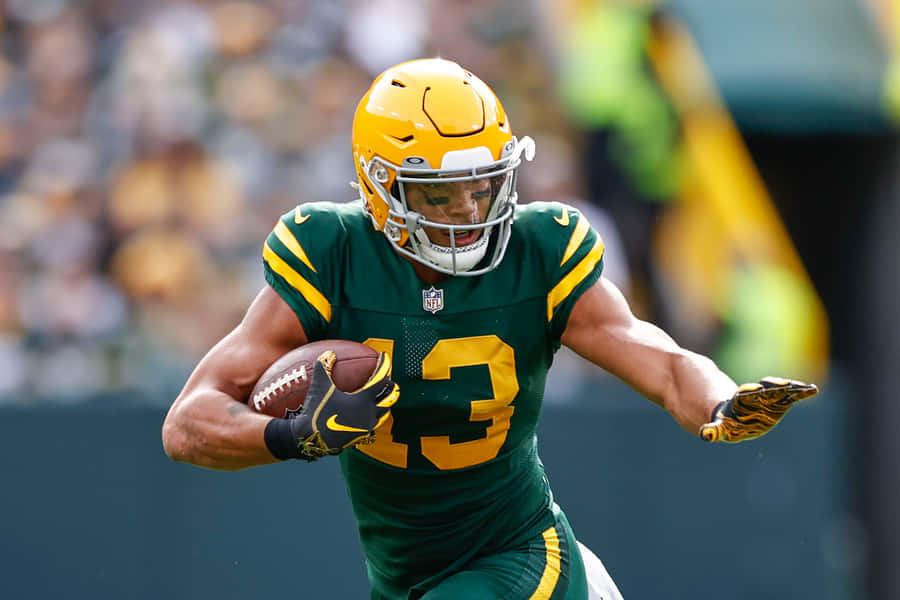 Green Bay Footballspieler In Aktion