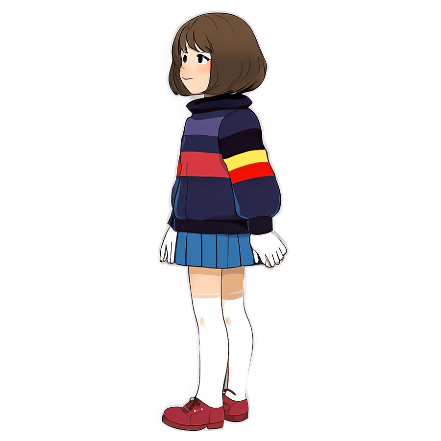 Frisk Undertale Character PNG qss4