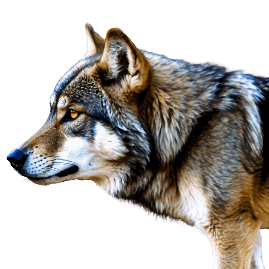 Alpha Wolf Stalking Prey PNG 18