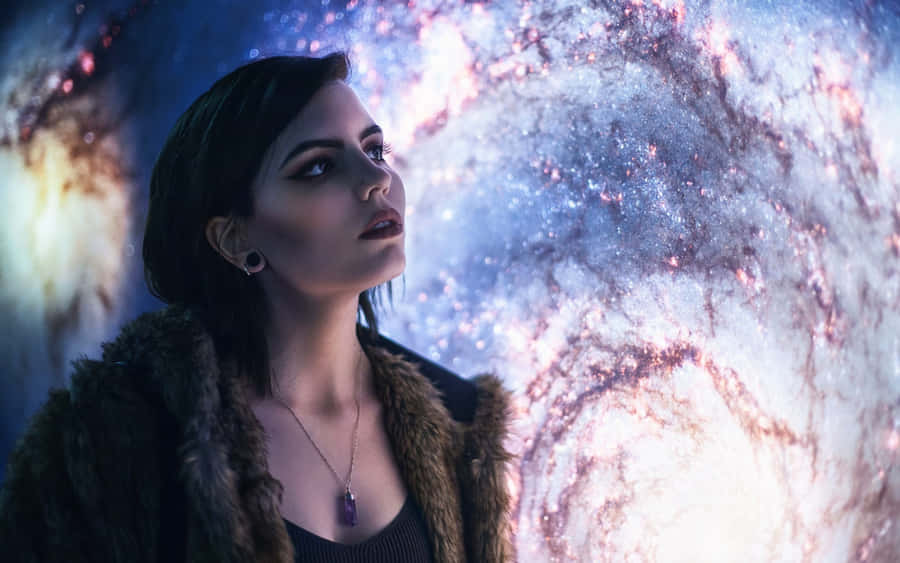 Encontreo equilíbrio e conecte-se com o cosmos em nosso incrível papel de parede Celestial.