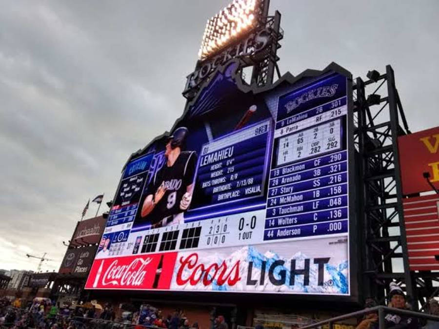 MLB Scores Coca-Cola Logo