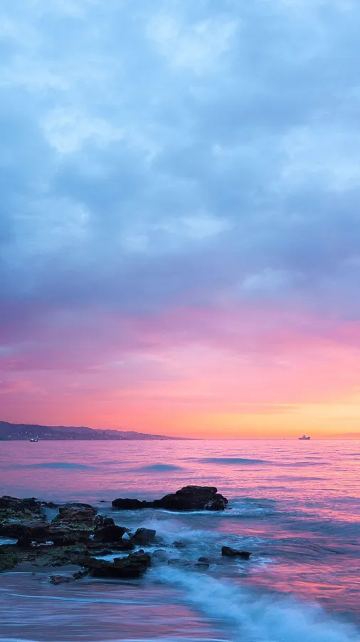 Pink Beach Sunset