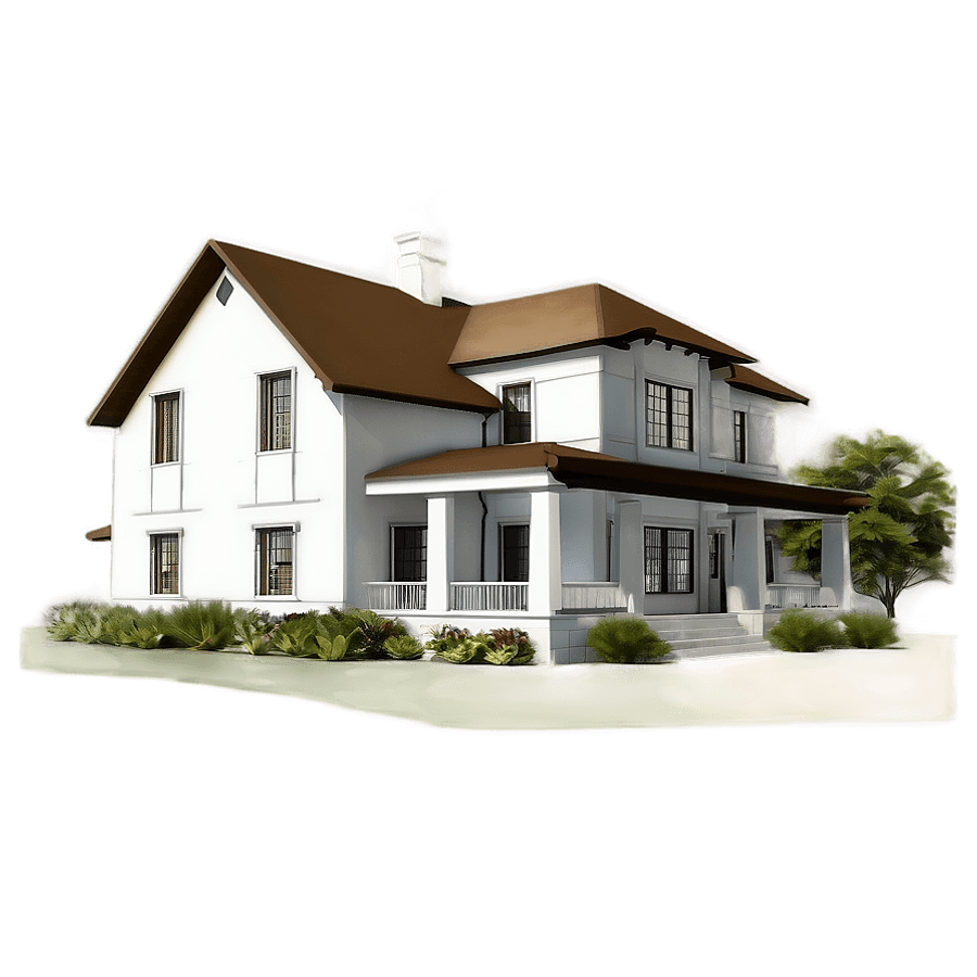 Classic Manor Sketch PNG 06242024