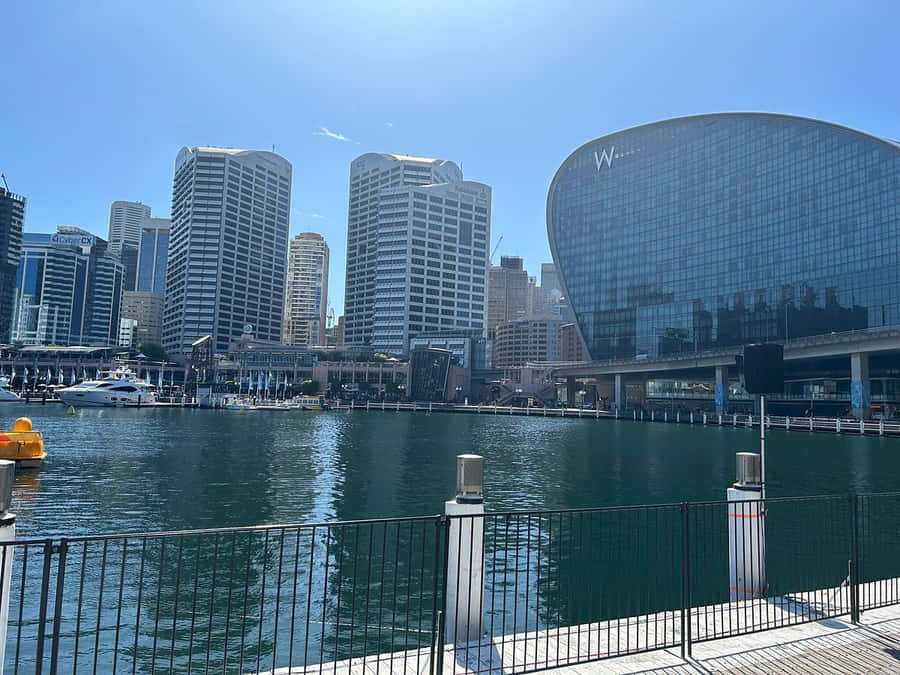 Vista do Skyline de Darling Harbour Sydney