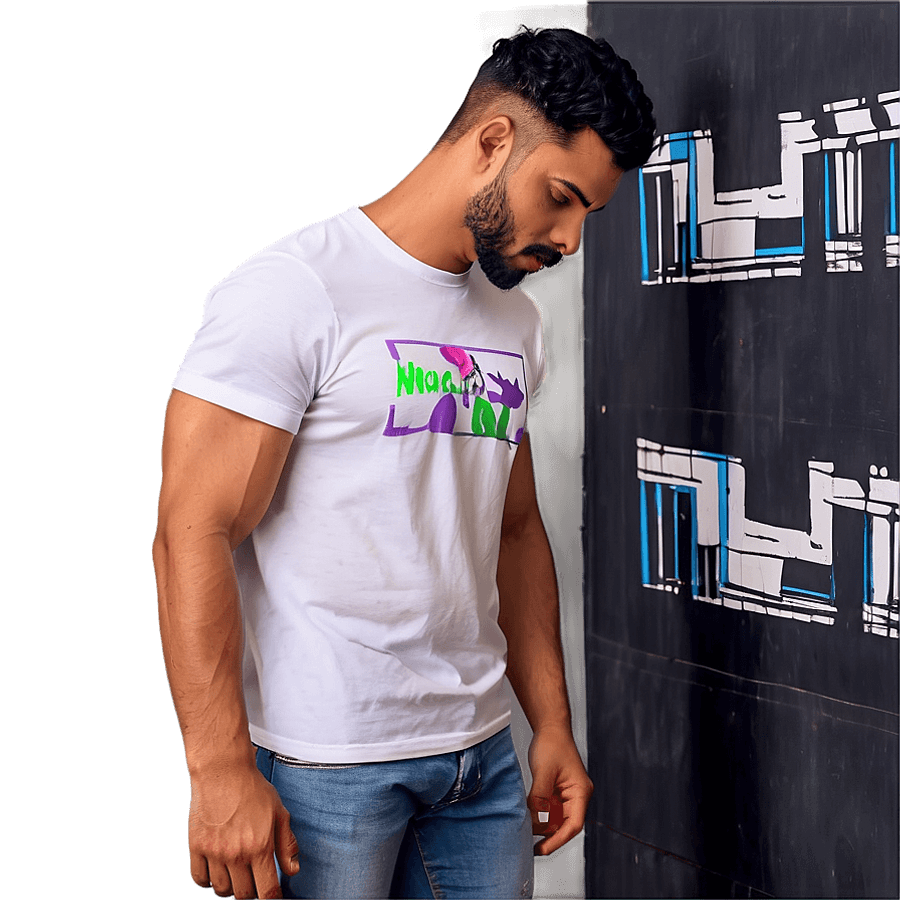 Digital T Shirt Mockup PNG qdf