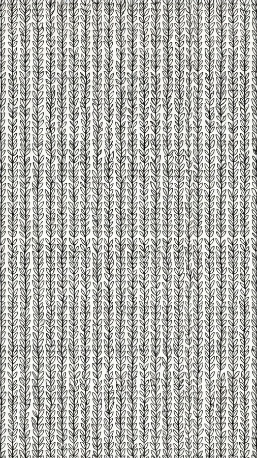 Minimalistisches monochromes Blattumrissmuster.