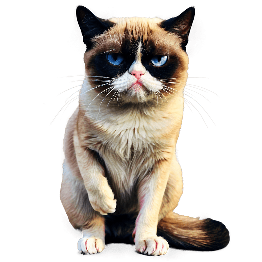 Grumpy Cat with Bow PNG jhp13