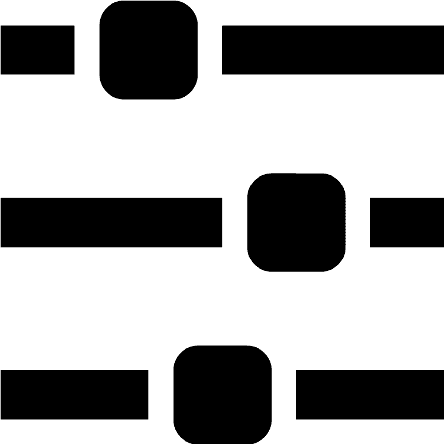 Settings Icon Graphic PNG — Solid black background with no visible elements or patterns.