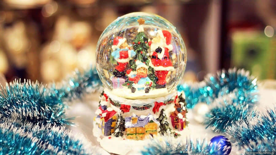 Weihnachts-Schneekugel-Magie