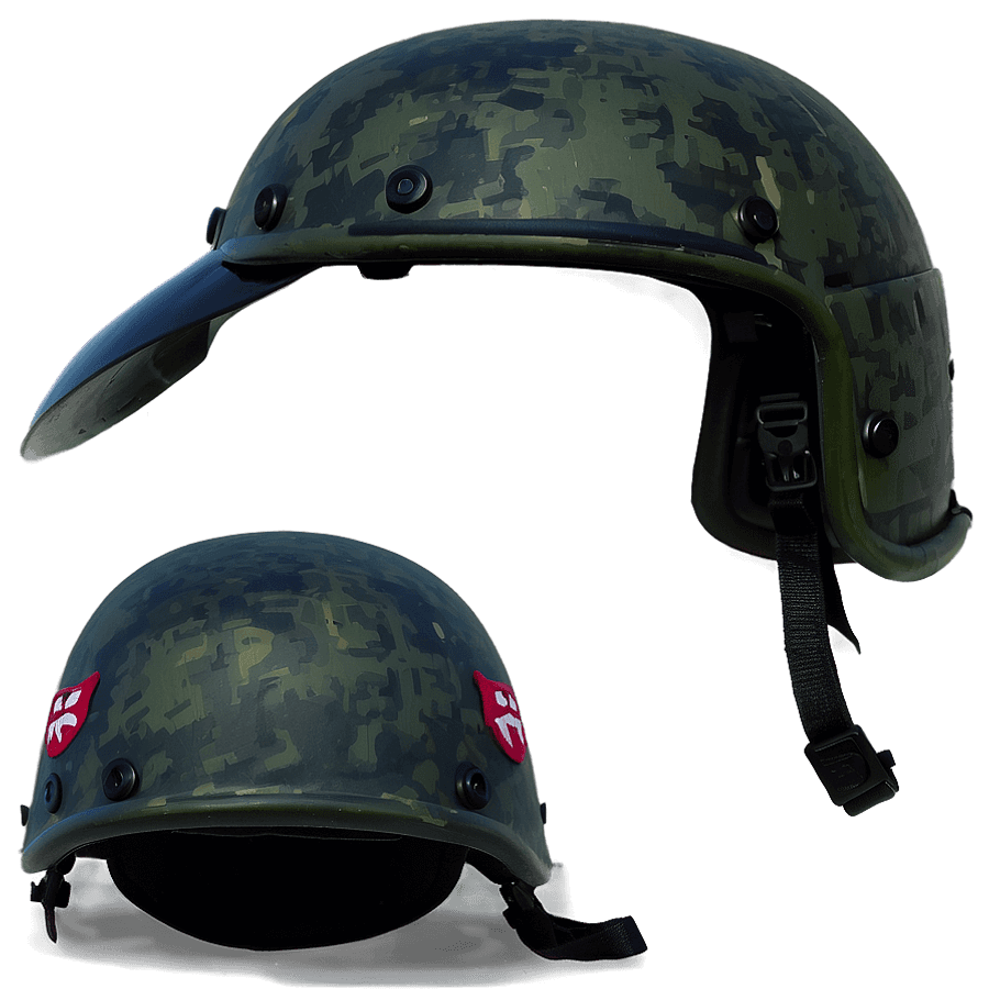 Military Helmet Side View PNG 05252024
