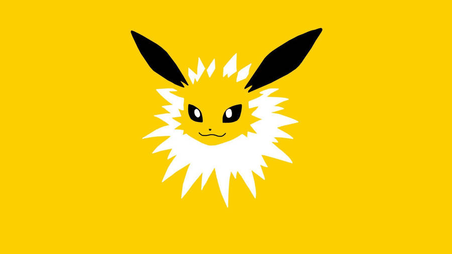 Flareonauf gelbem Hintergrund