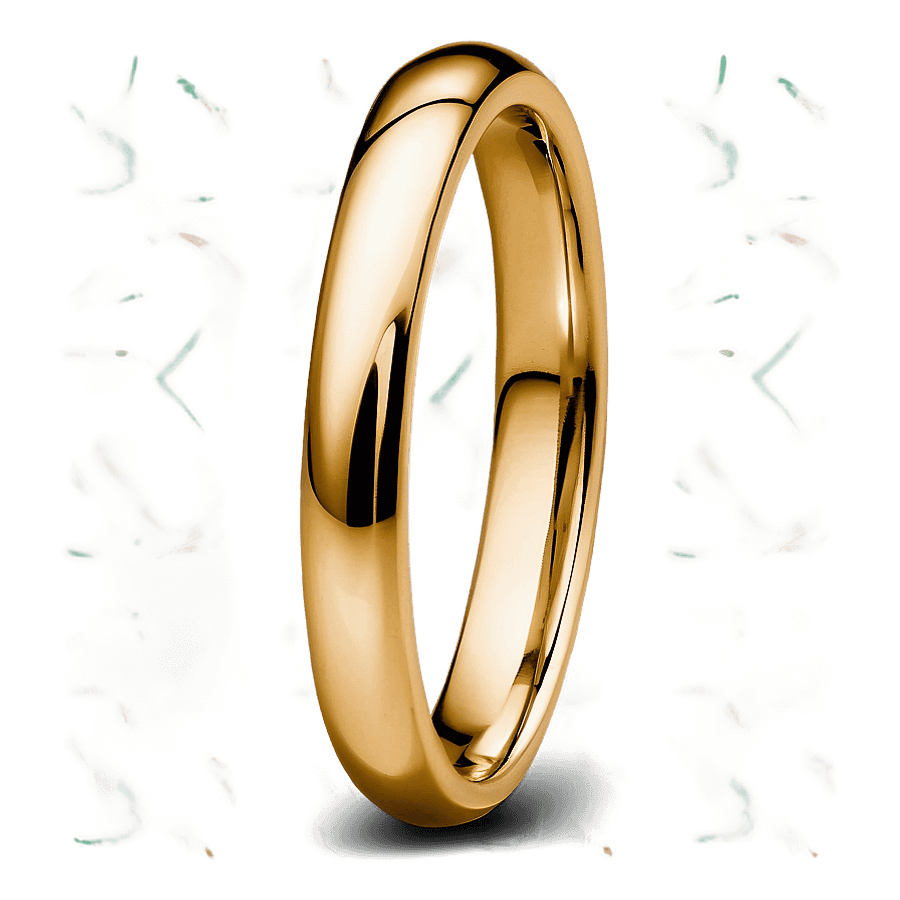 Elegant Gold Promise Ring PNG mjo71