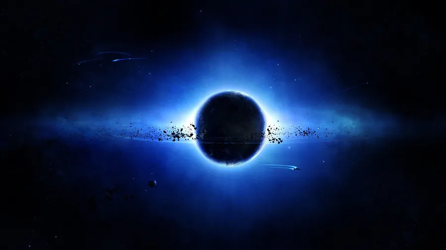 Blue Space Background