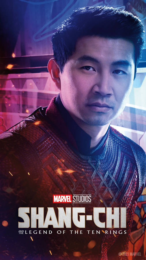 Download Shang-chi Simu Liu Poster Wallpaper | Wallpapers.com