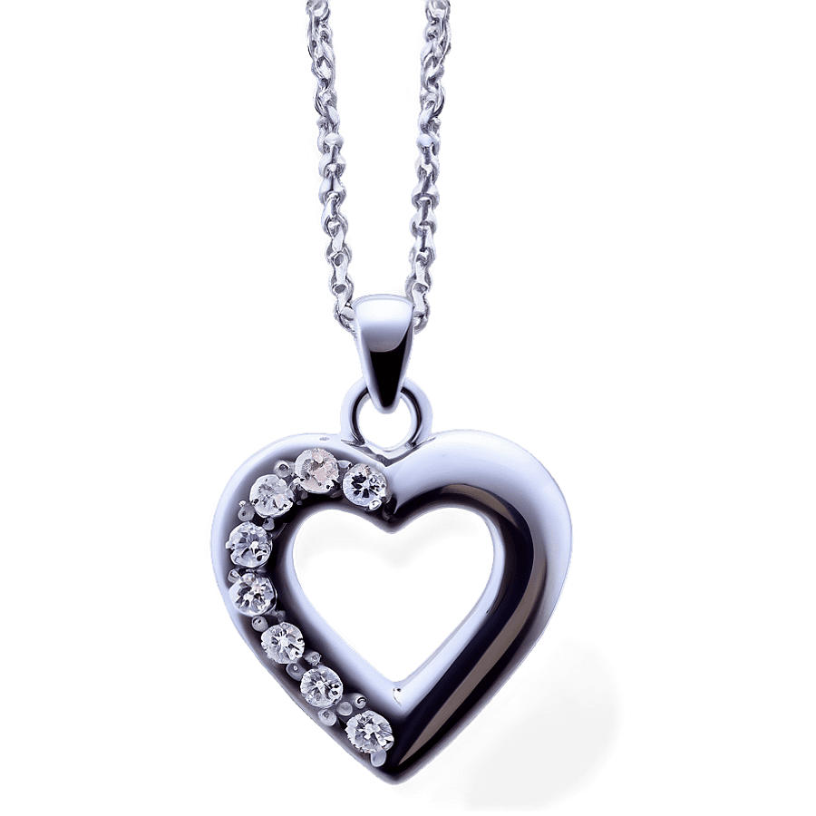 Silver Love Necklace PNG oiq