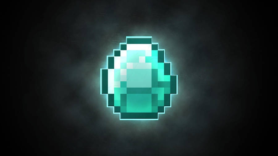Shining Minecraft Diamond wallpaper