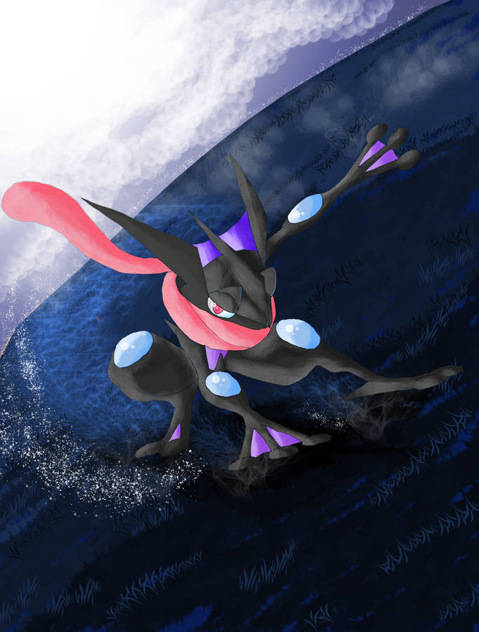 Download Shiny Greninja Ninja Wallpaper Wallpapers Com