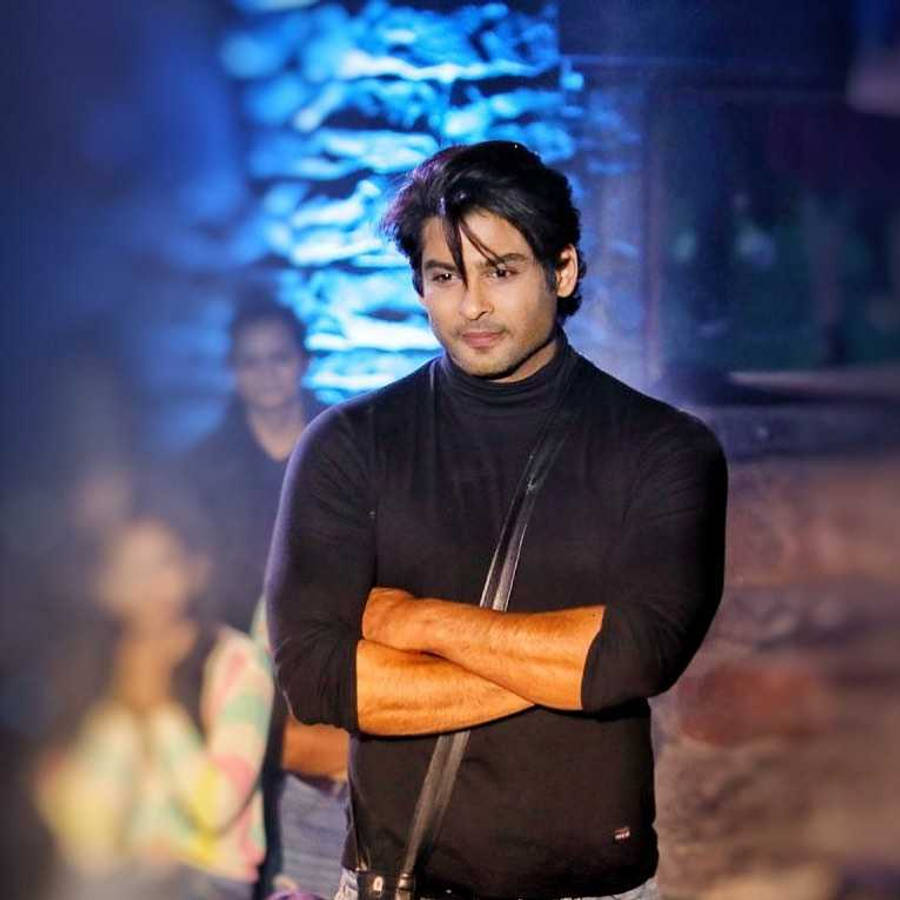 Download Sidharth Shukla In Black Turtleneck Wallpaper | Wallpapers.com