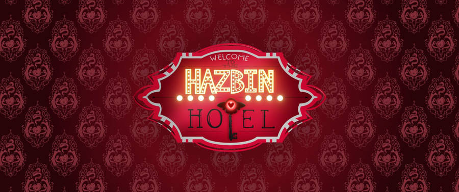 Download Simple Hazbin Hotel Logo Wallpaper 