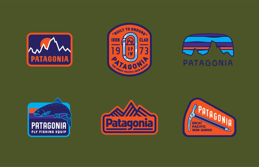 Download Six Patagonia Logos Wallpaper | Wallpapers.com