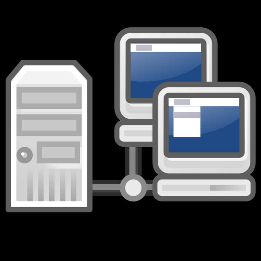 Server Connected Computers Icon