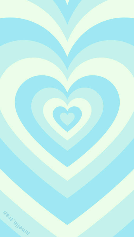 Download Sky Blue Wildflower Heart Wallpaper 