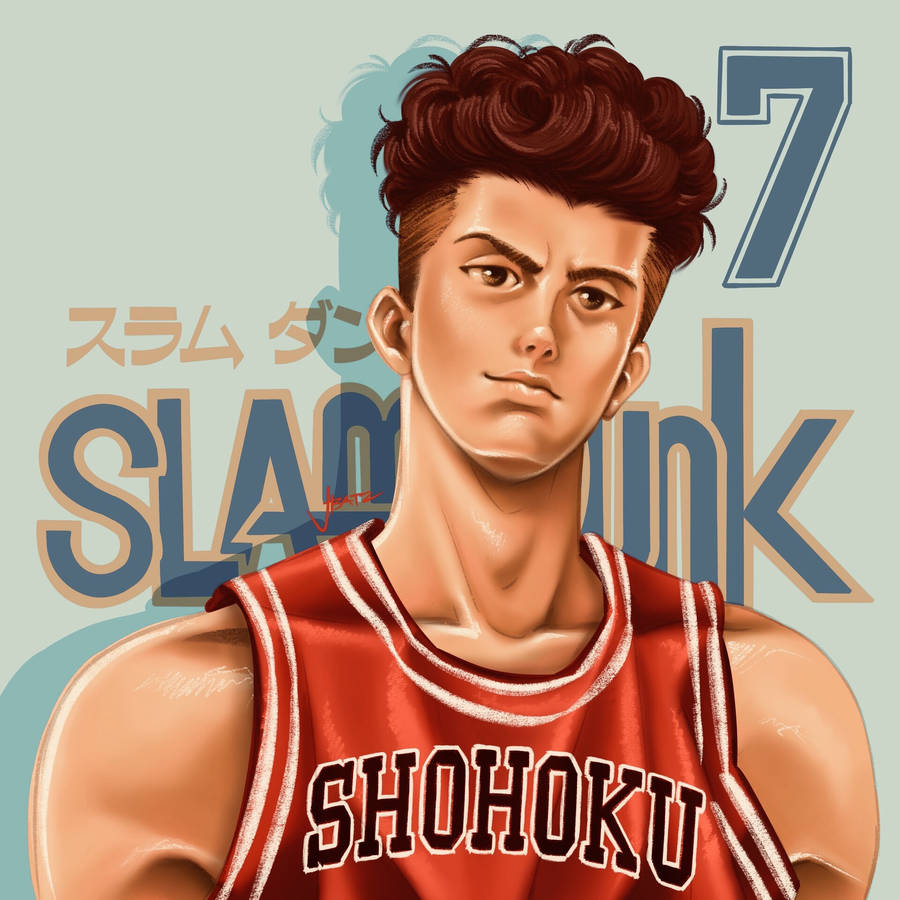 Download Slam Dunk Number Seven Miyagi Wallpaper Wallpapers Com